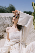 Load image into Gallery viewer, Easy top in ivory from natural cotton
