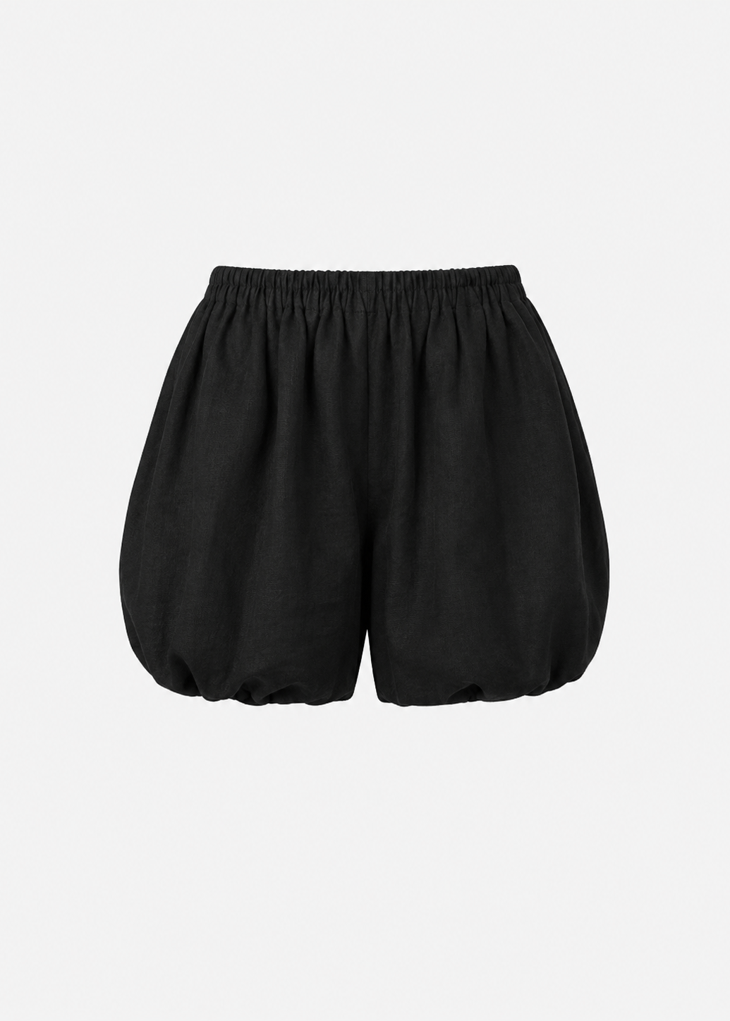 Balloon Cotton Shorts - Black