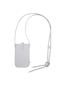 Haman Leather Flower Phone Grey Bag