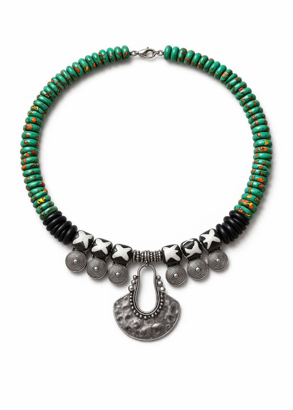 Solstice Charm beaded necklace