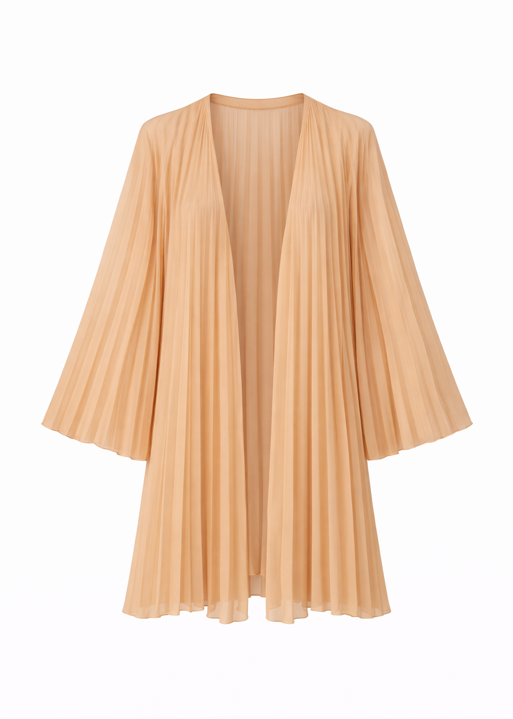 Cardigan de voal bej Sunset