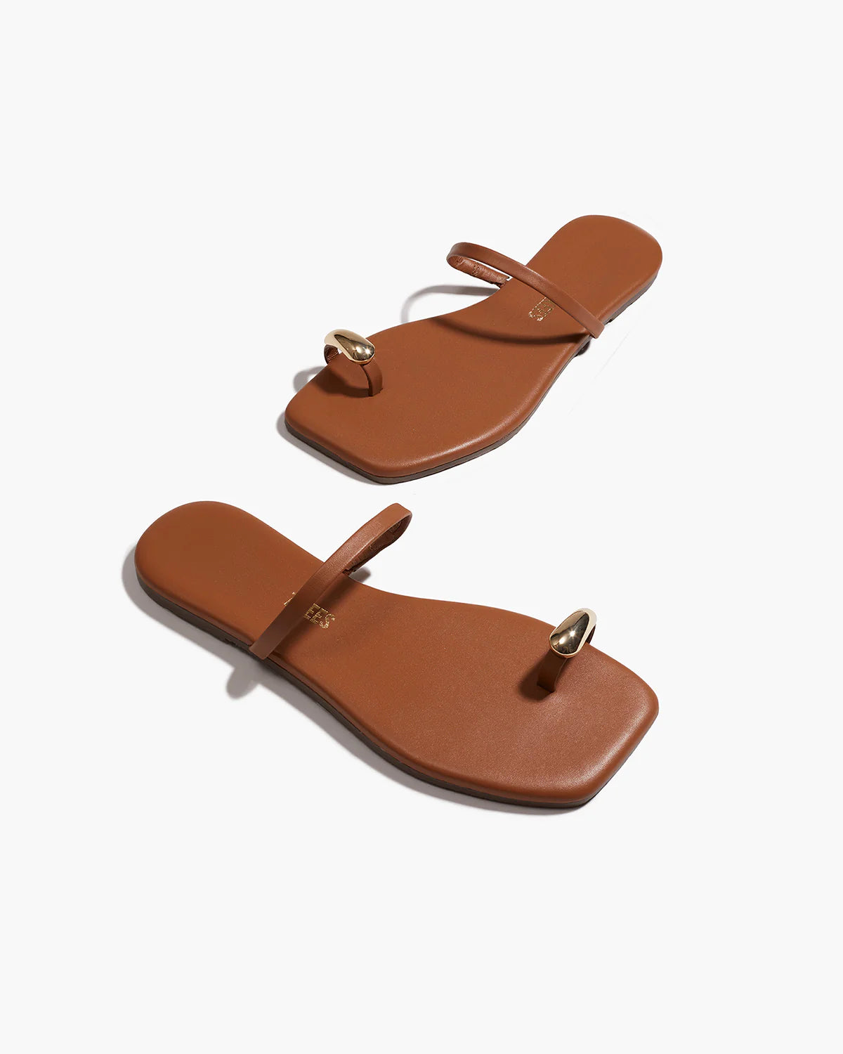 TKEES Colette Au Naturale Leather Flip-Flops
