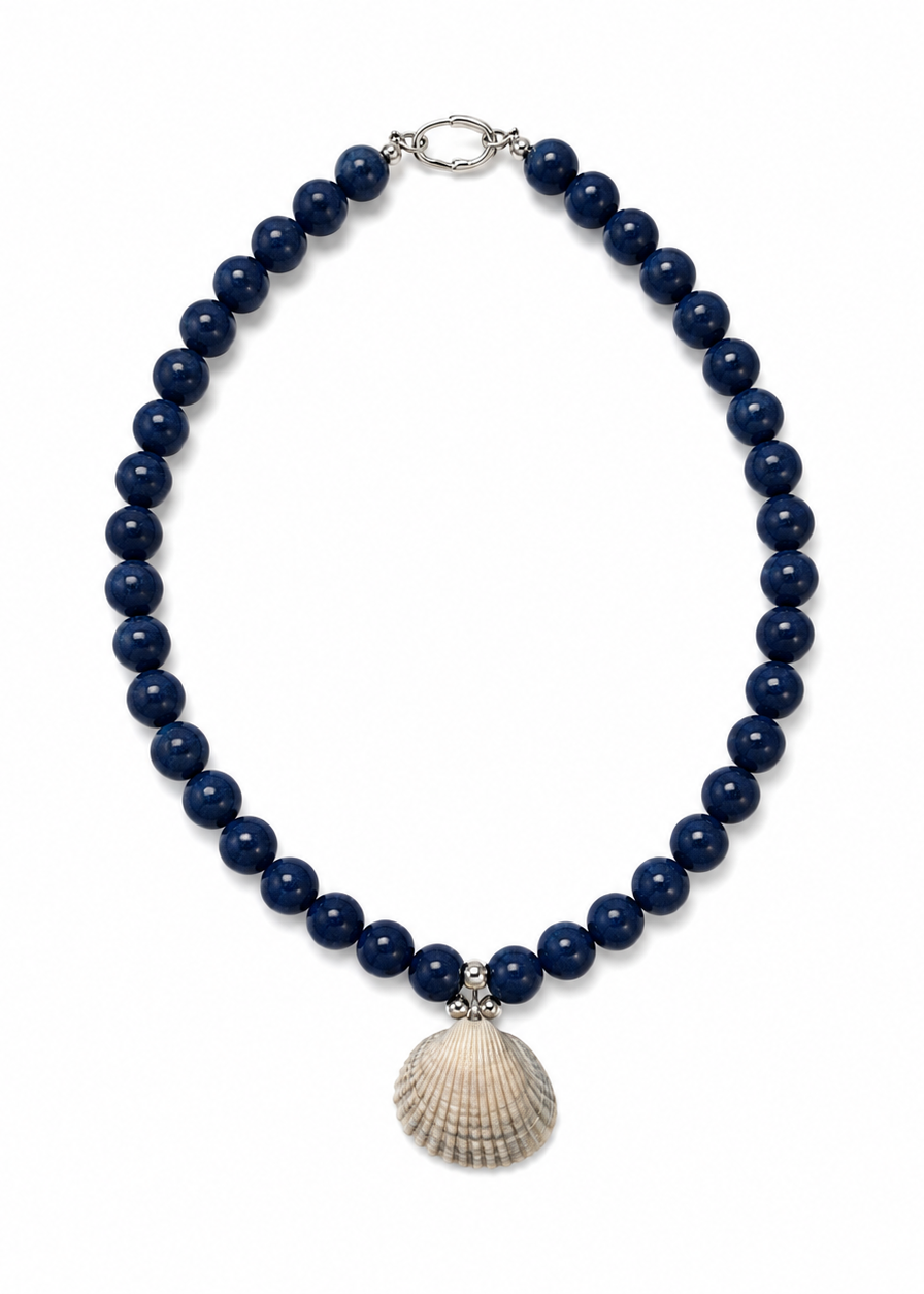 Deepwater Shell beaded necklace