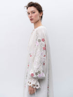Load image into Gallery viewer, Embroidered linen dress with floral ornaments Rozmay
