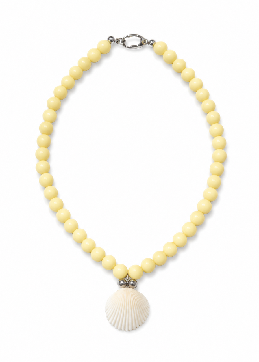 Dune Shell beaded necklace