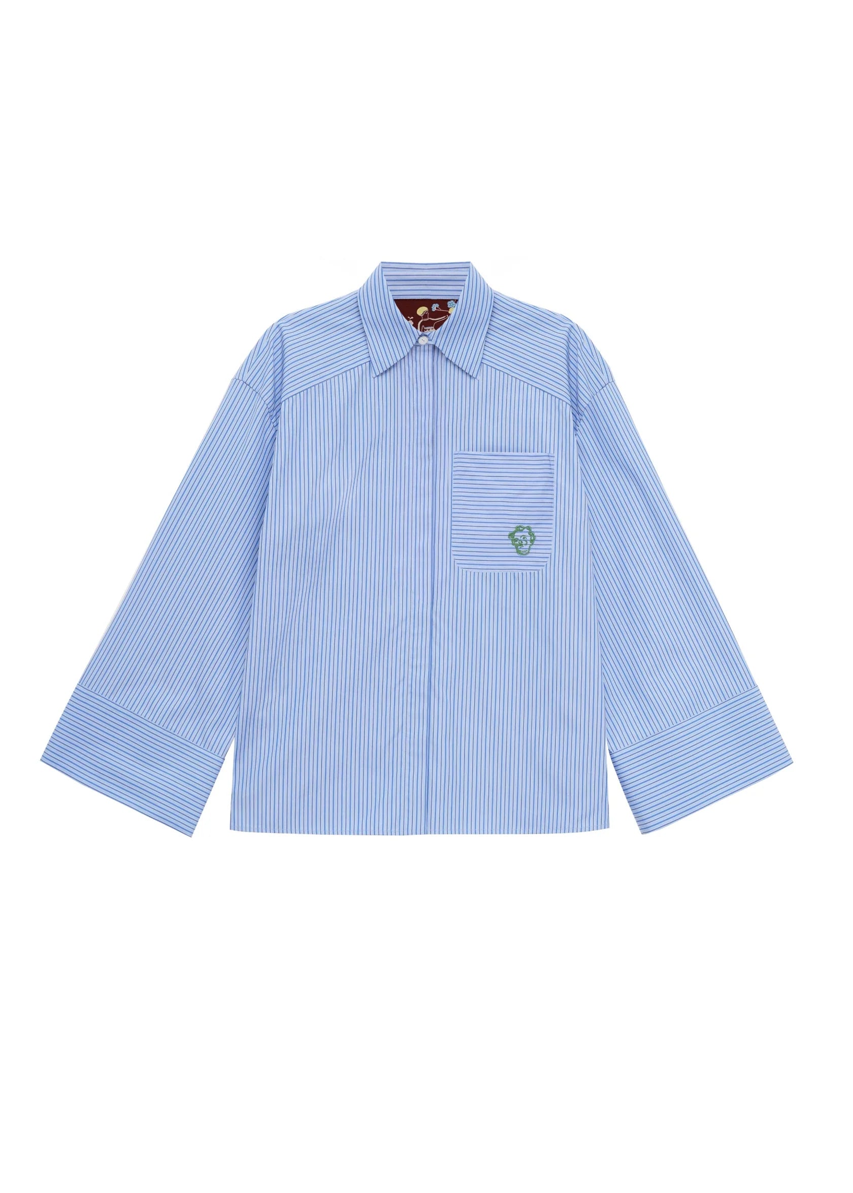 Cotton Striped Blue Set