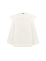 Load image into Gallery viewer, SEVERYNA Linen Shirt with Embroidered Collar
