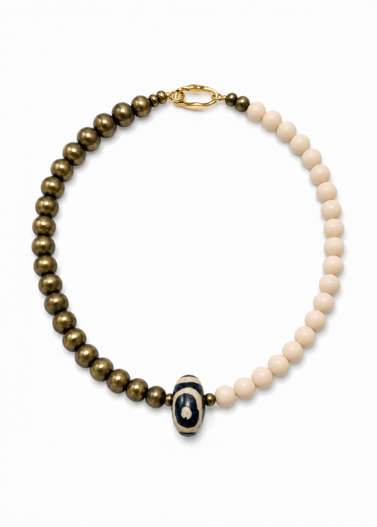 Eye of the Dune beaded necklace
