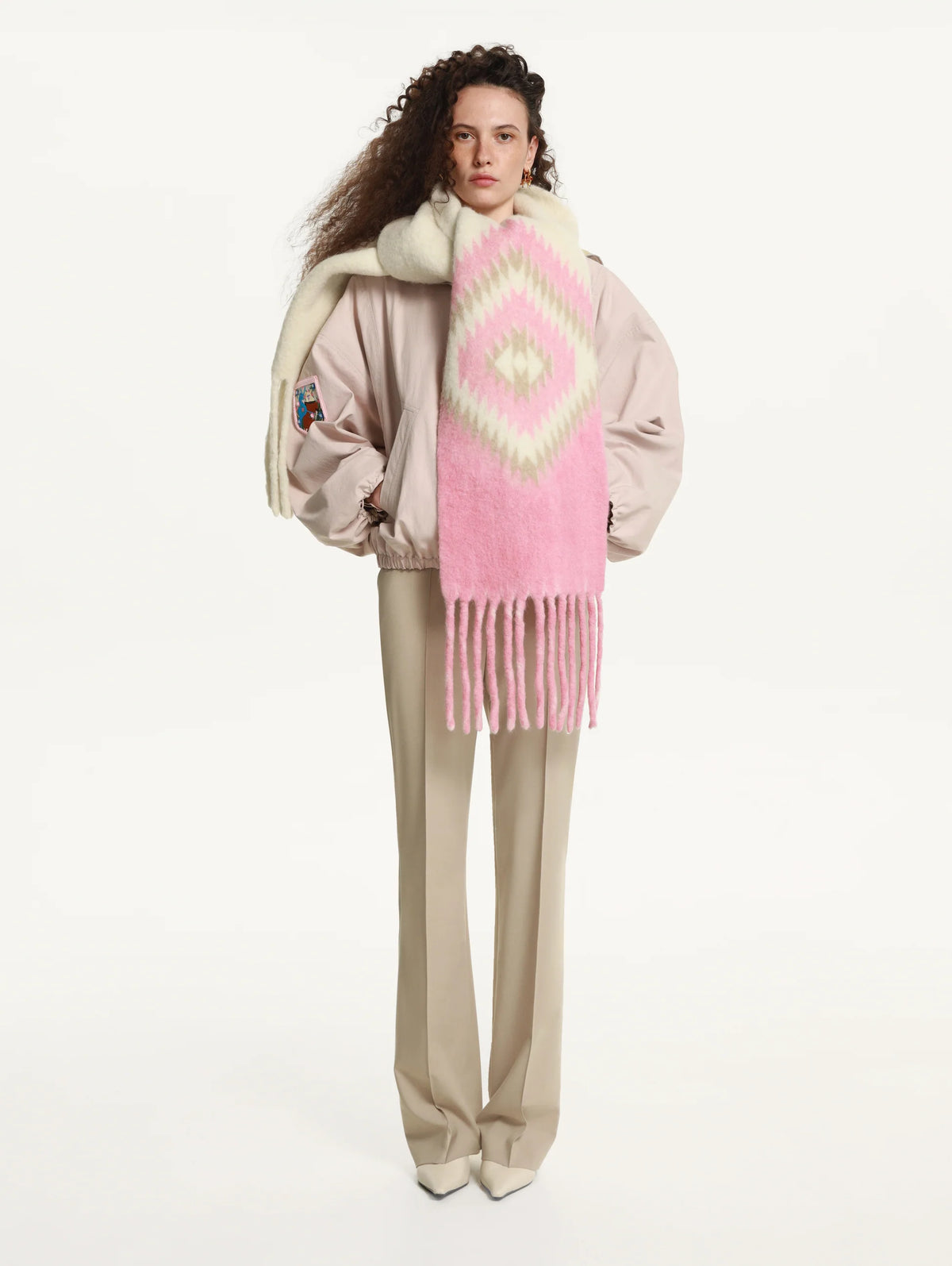 Geometria Scarf in Pink