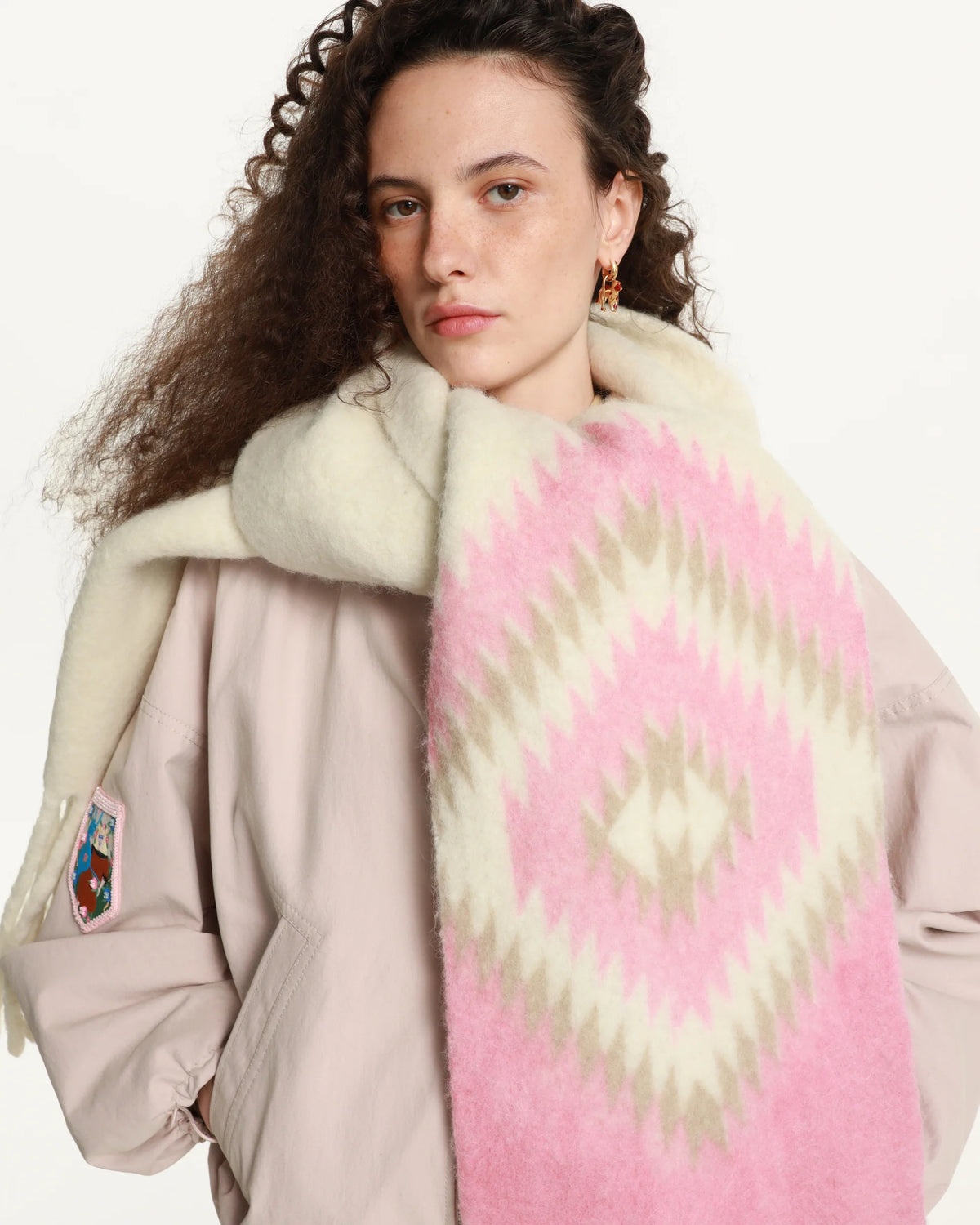 Geometria Scarf in Pink