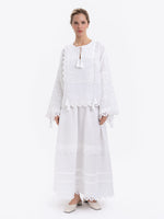 Load image into Gallery viewer, Embroidered Linen Skirt Ivan Kvitka

