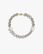 Load image into Gallery viewer, KHVYLI necklace with crystal and two fish

