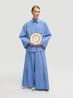 Load image into Gallery viewer, Cotton Striped Blue Set
