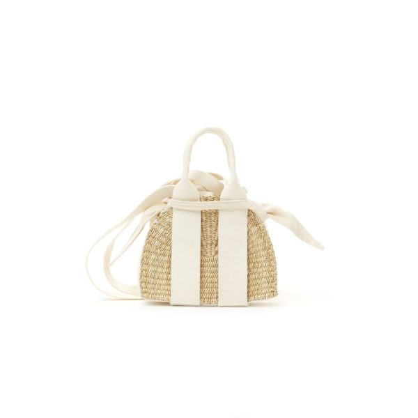 Geanta Muun împletită manual din paie Mini Mina 