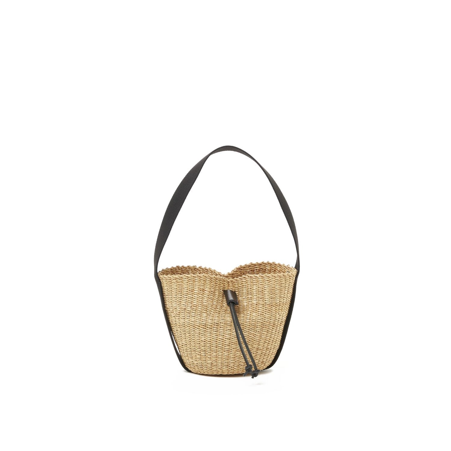 Muun hand-woven straw bag Mini Orbi Natural