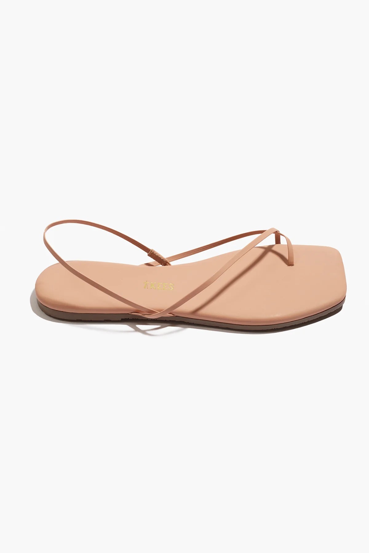 TKEES Square Millie Nude Beach Leather Sandals