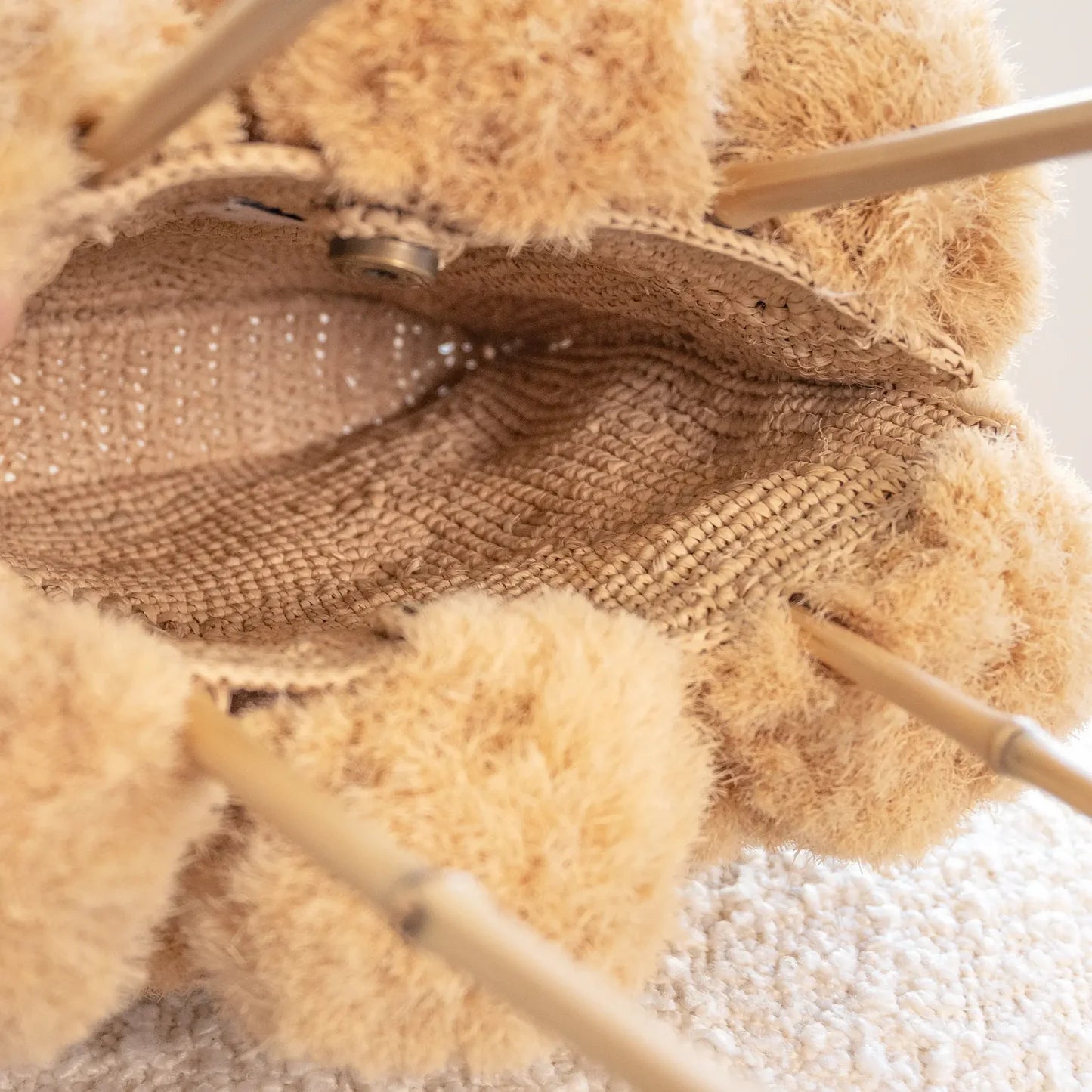 Mimosa Raffia Mini Bag