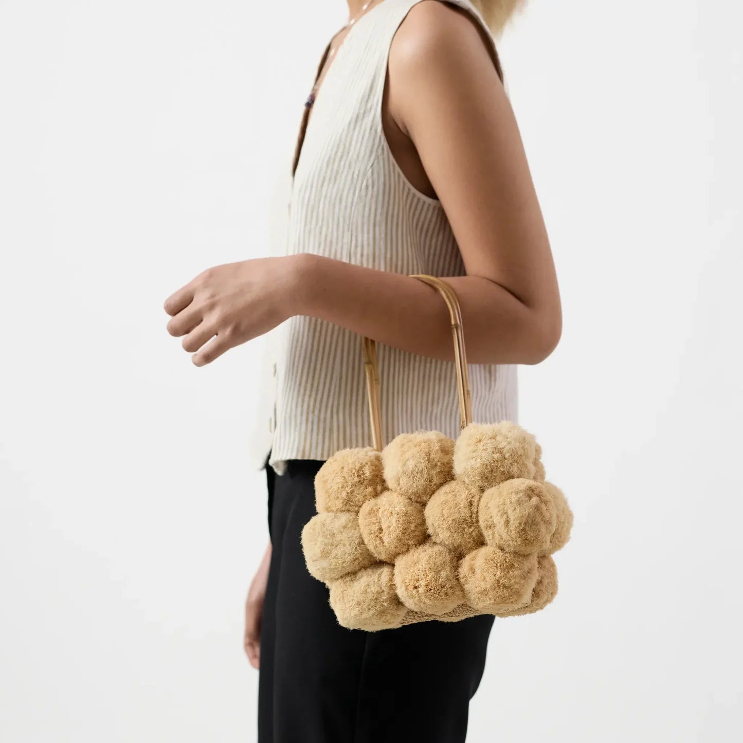 Mimosa Raffia Mini Bag