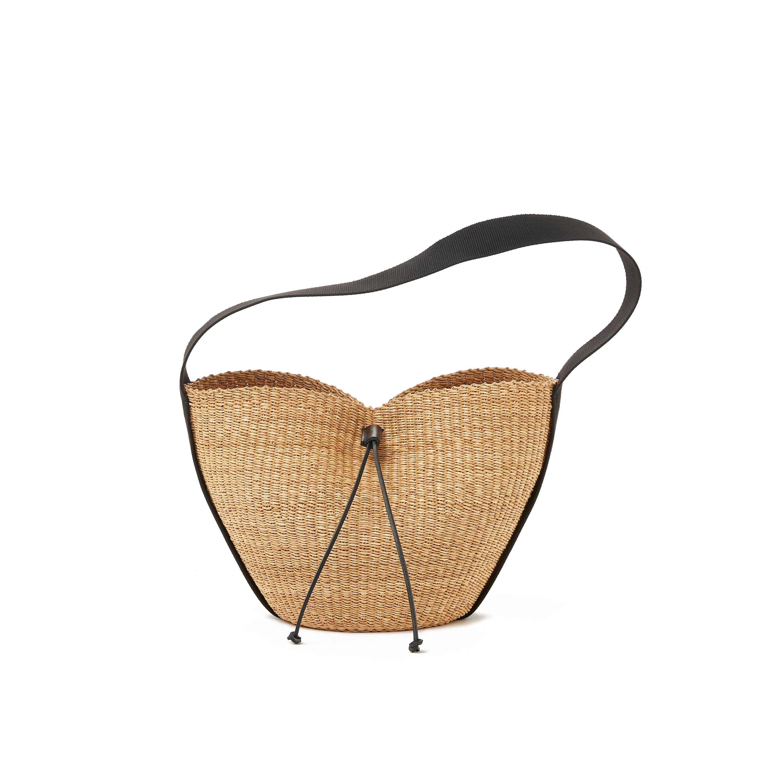 Geanta Muun impletita manual din paie Orbi Natural