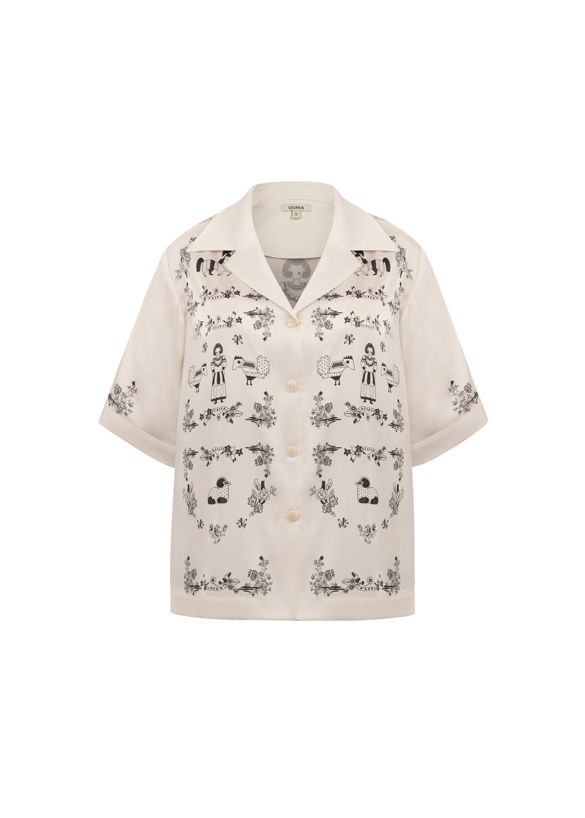 Ivory Silk Shirt - Vekla