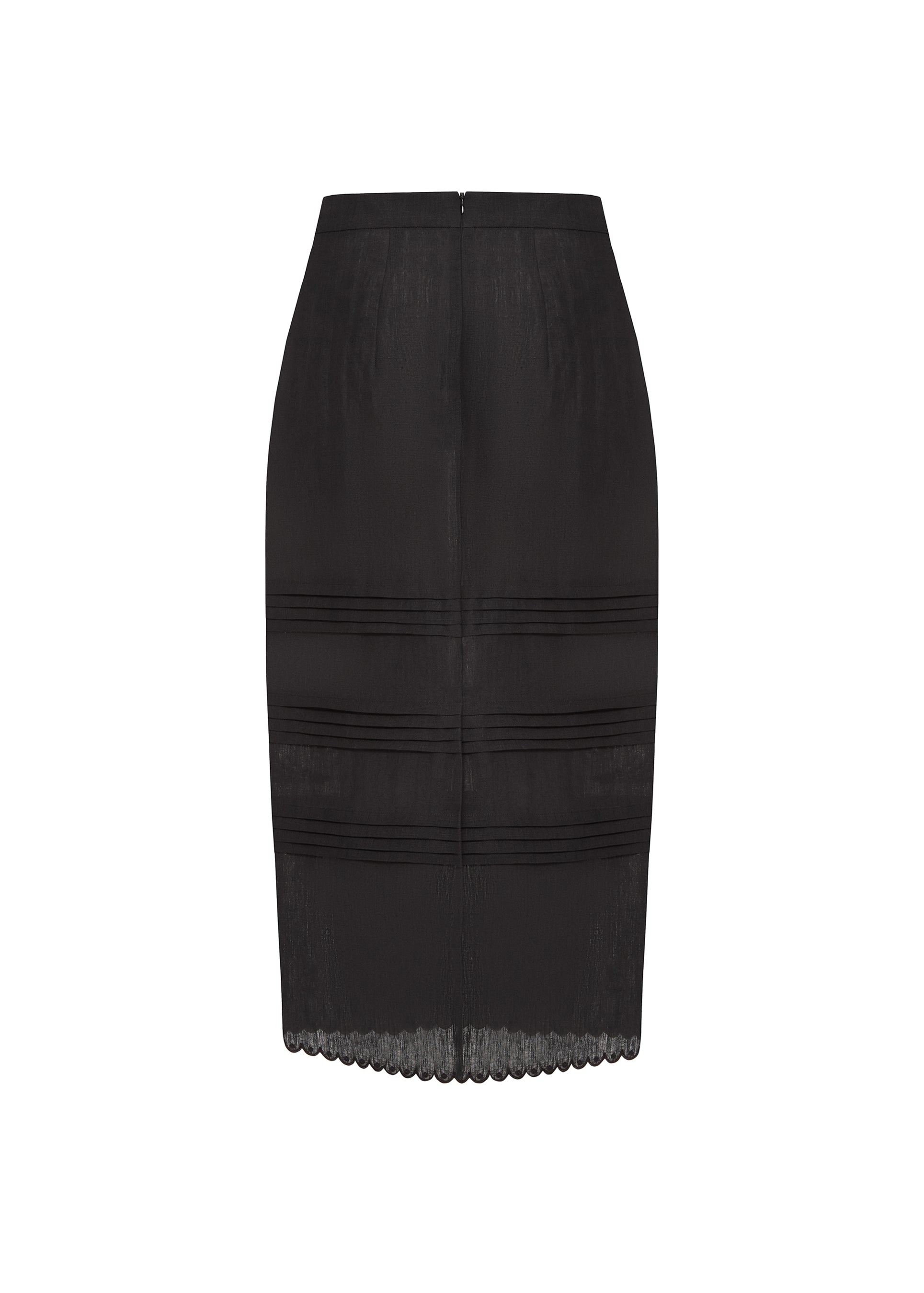 Black Embroidered Skirt - Vilena