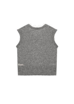 Load image into Gallery viewer, Lace-trimmed Vest in Grey
