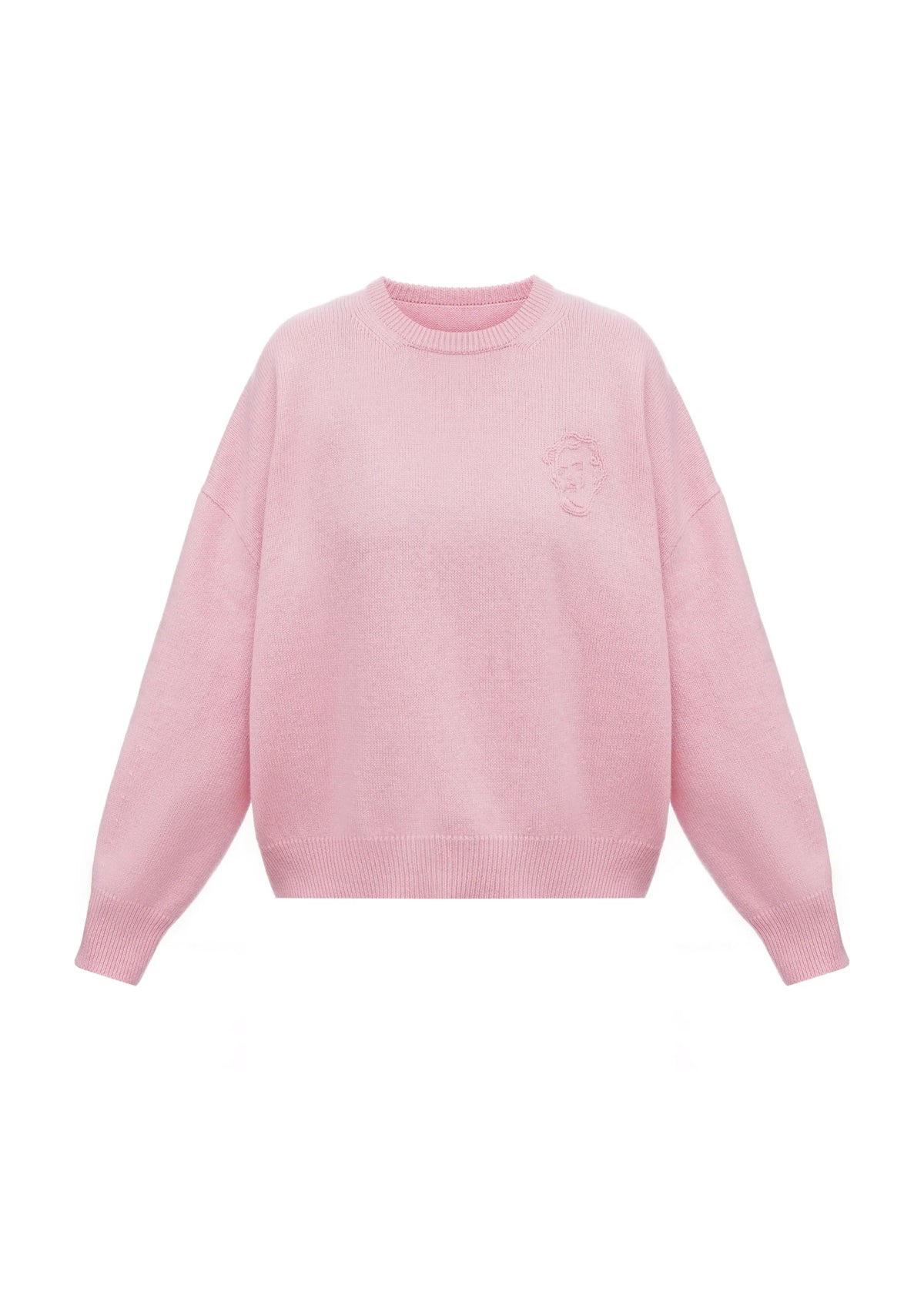Sweater with GUNIA Embroidery in Pink