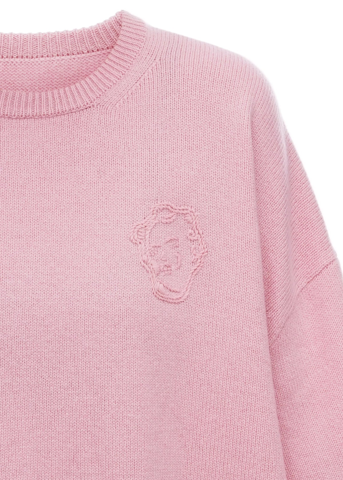 Sweater with GUNIA Embroidery in Pink