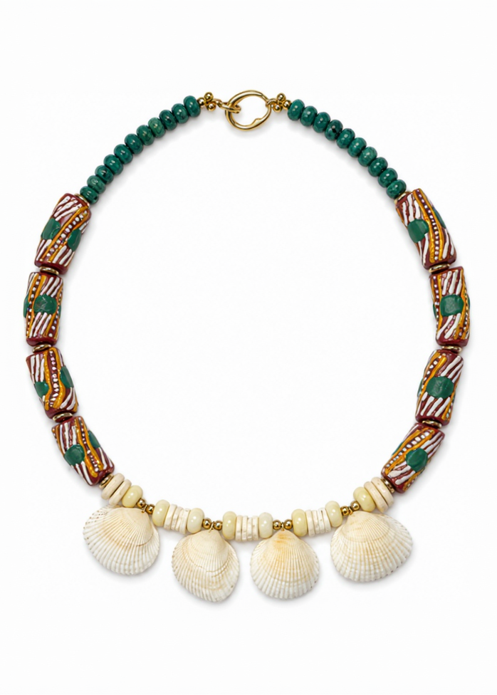 Shell Offering beaded necklace