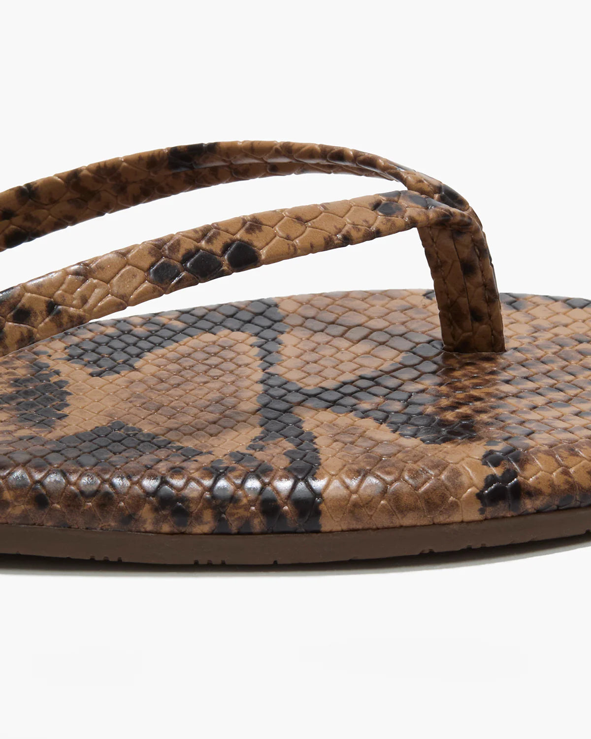 TKEES Lily Coco Snake Vegan Flip-Flops
