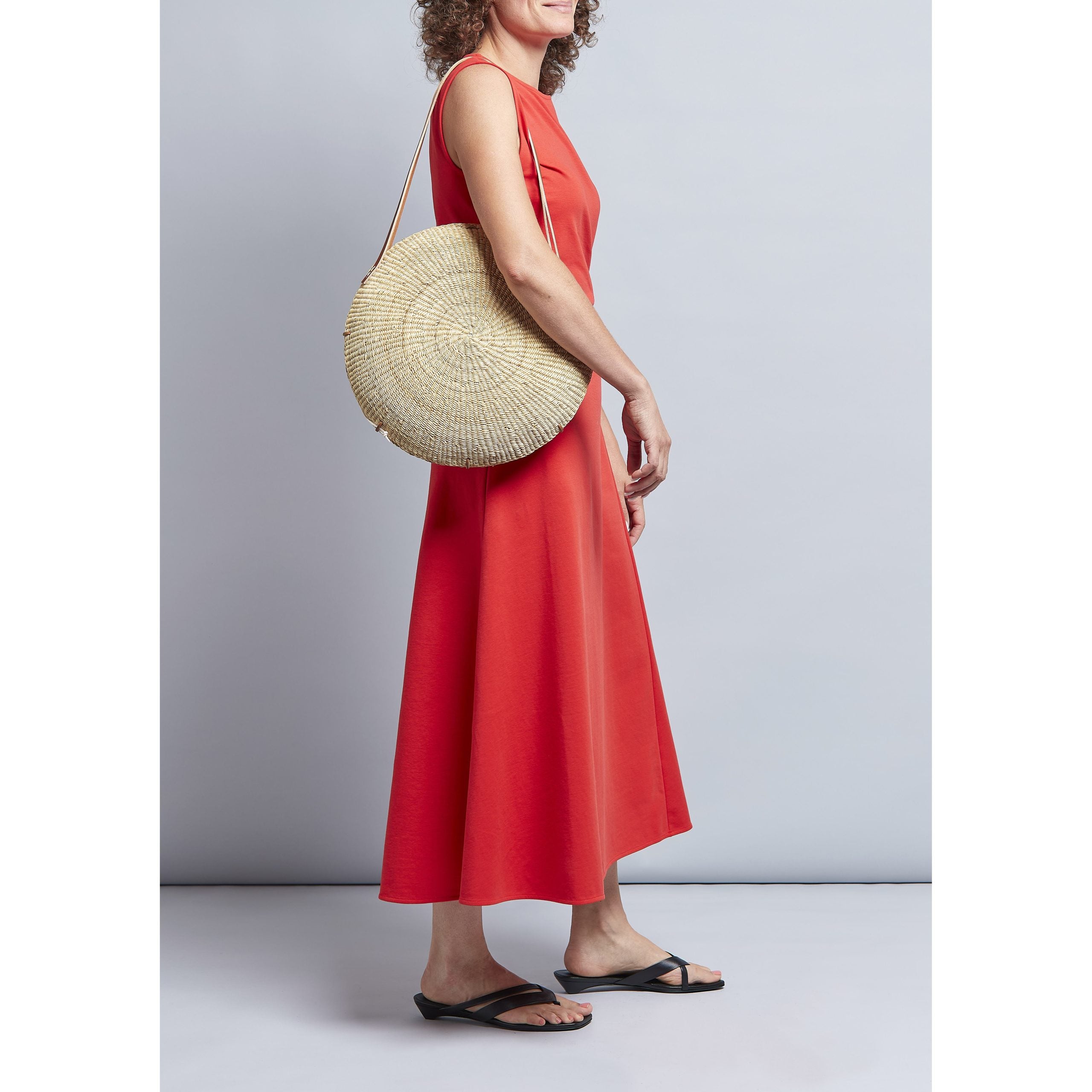Muun hand-woven straw bag Talata Natural