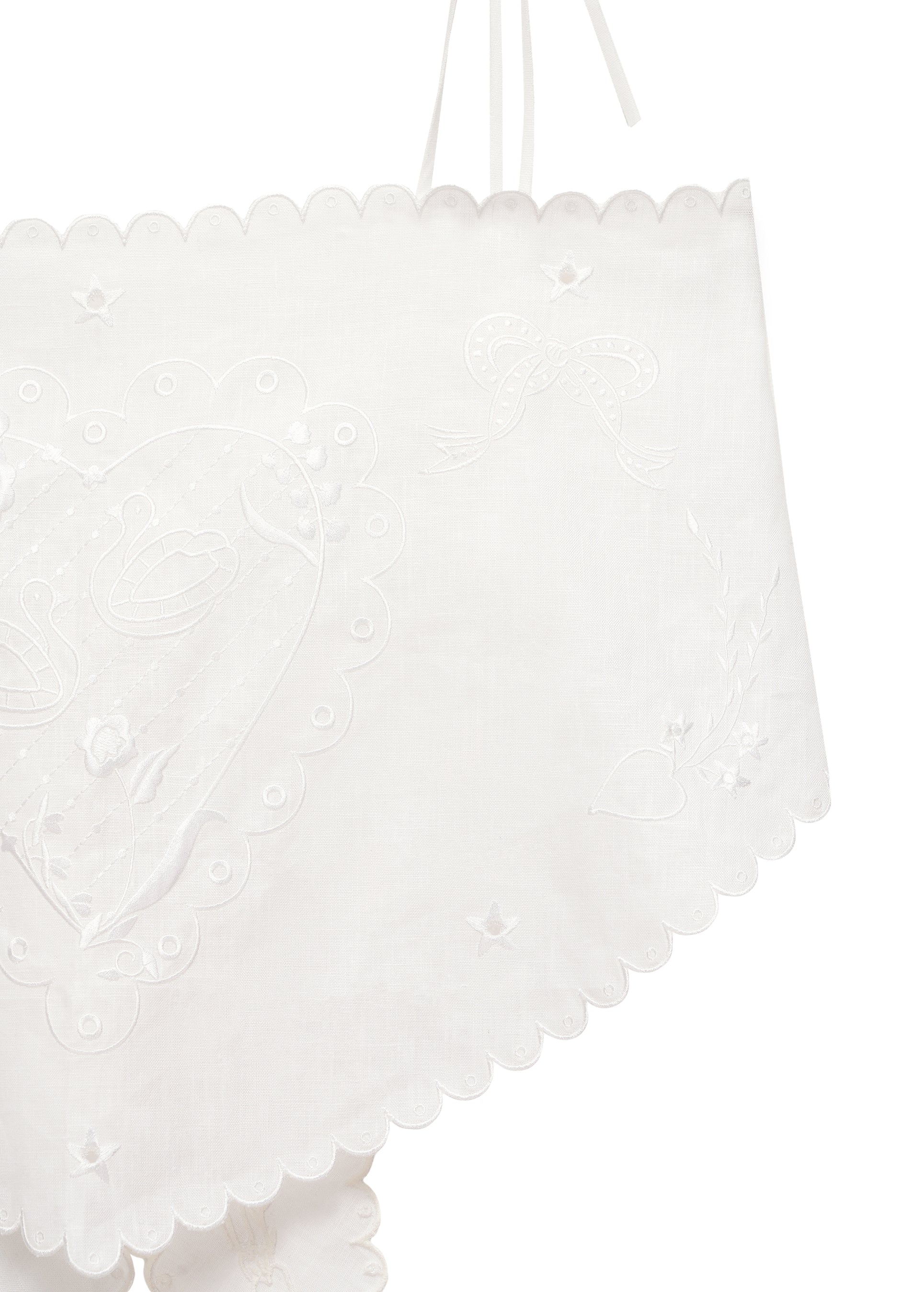 Lybid Bandana Top – White Linen