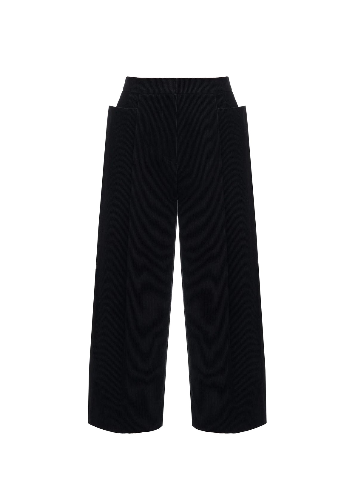 Marfa Corduroy Cropped Pants in Black