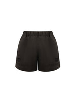 Load image into Gallery viewer, IIA Linen Embroidered black Shorts
