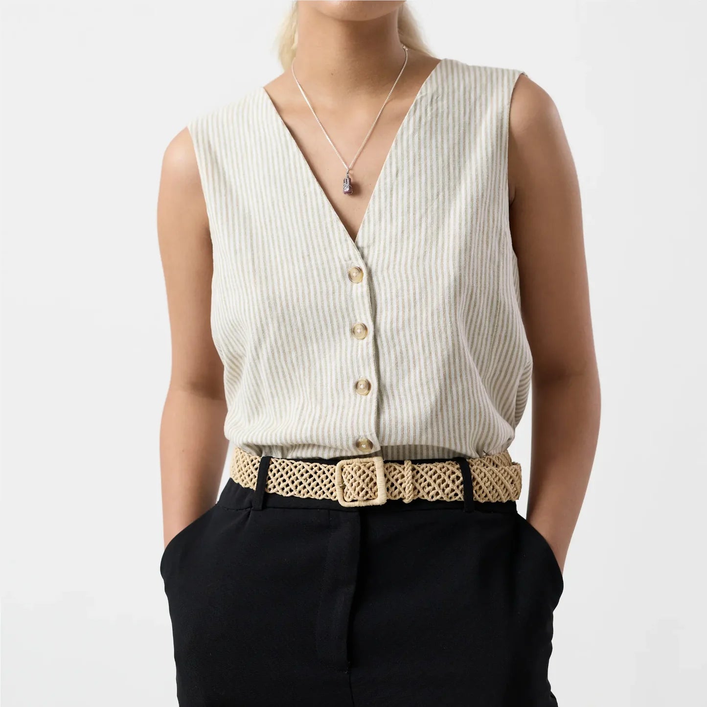 Terena Raffia Belt