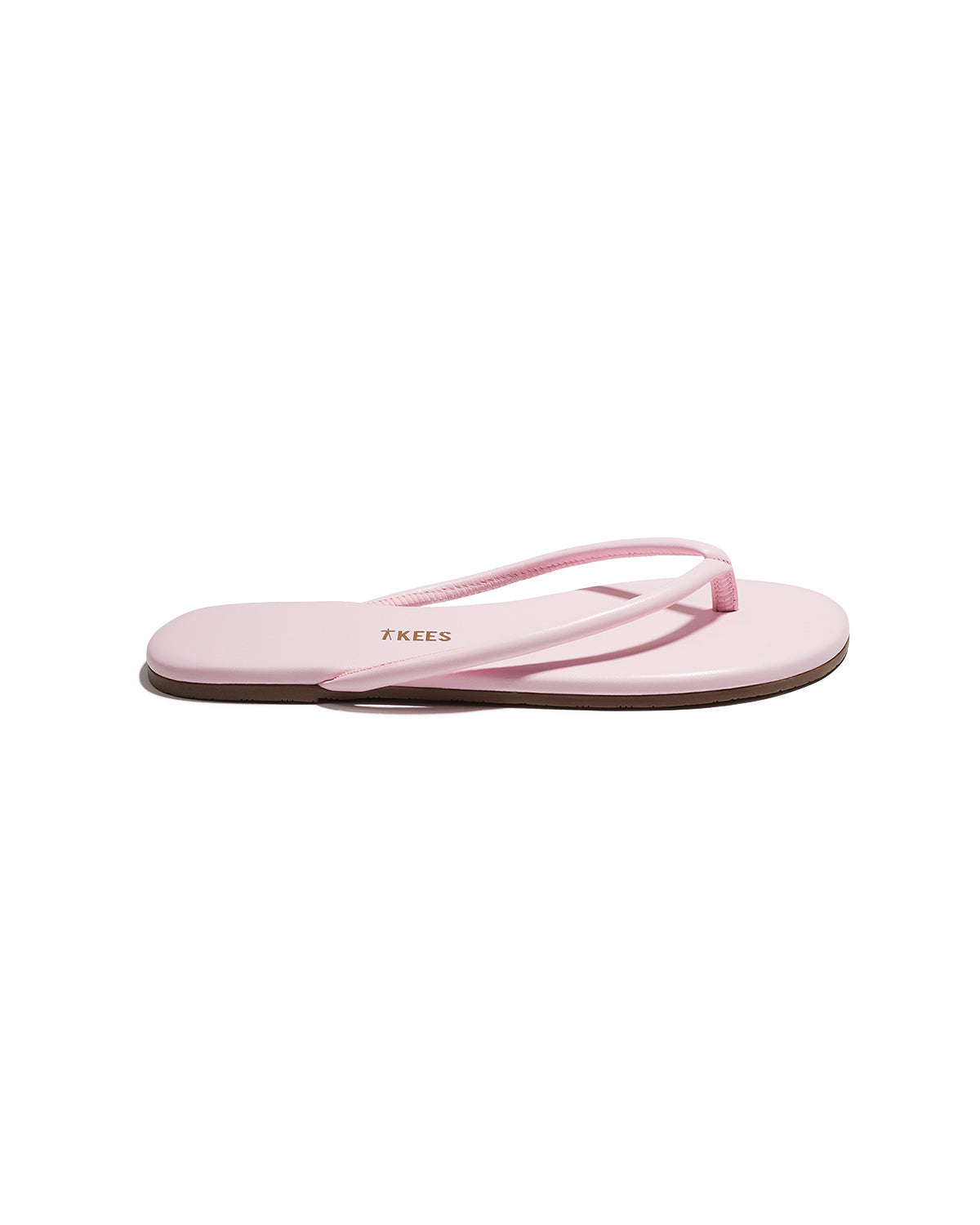 TKEES Lily Tubular Pink Leather Flip-Flops