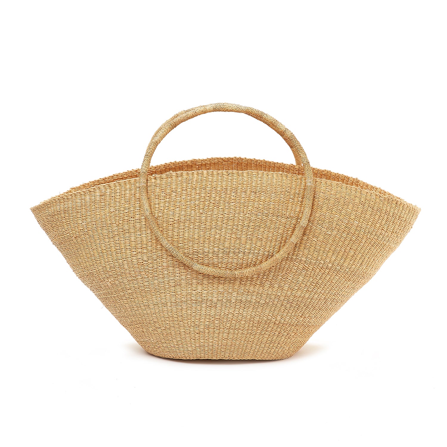 Muun hand-woven big straw bag Lune