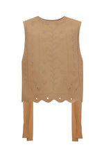 Load image into Gallery viewer, Marta Embroidered Beige Vest
