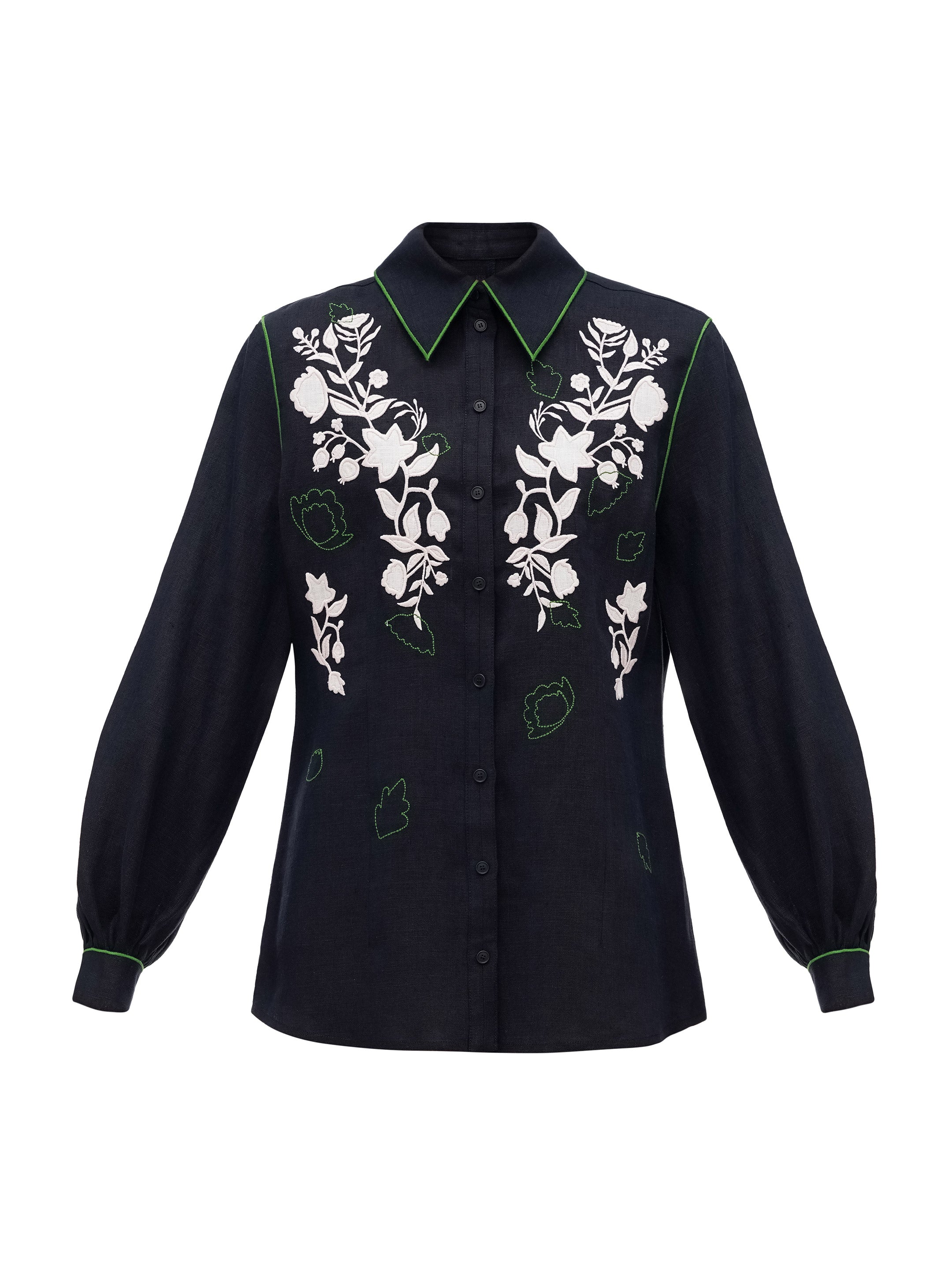 Embroidered Linen Shirt Zhuravlyna