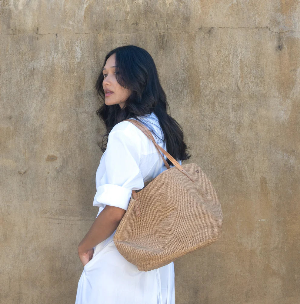 Bory Raffia Shopper Bag