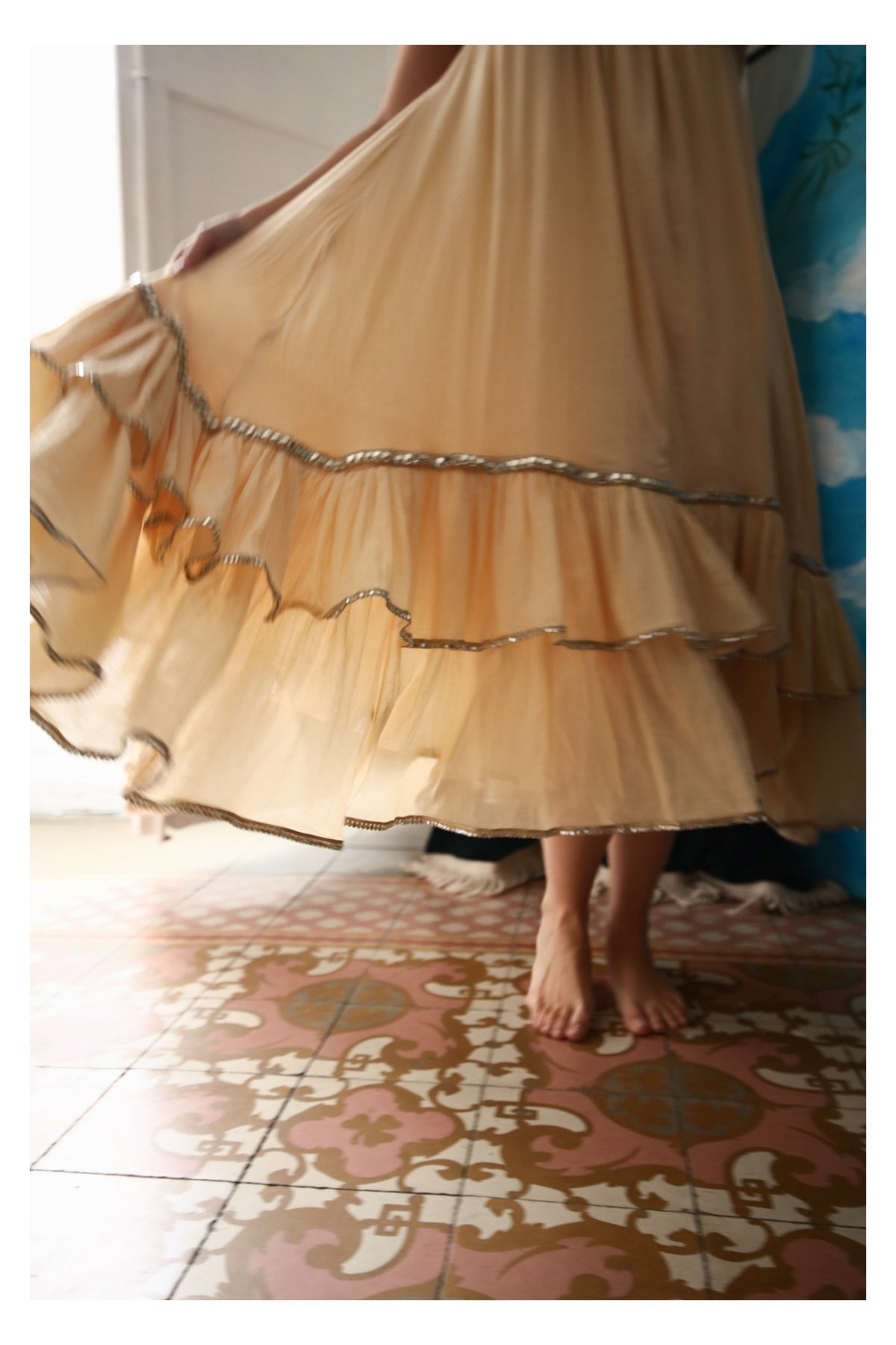Ruffle Nightgown Dress