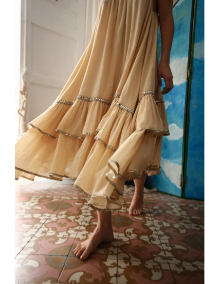 Ruffle Nightgown Dress