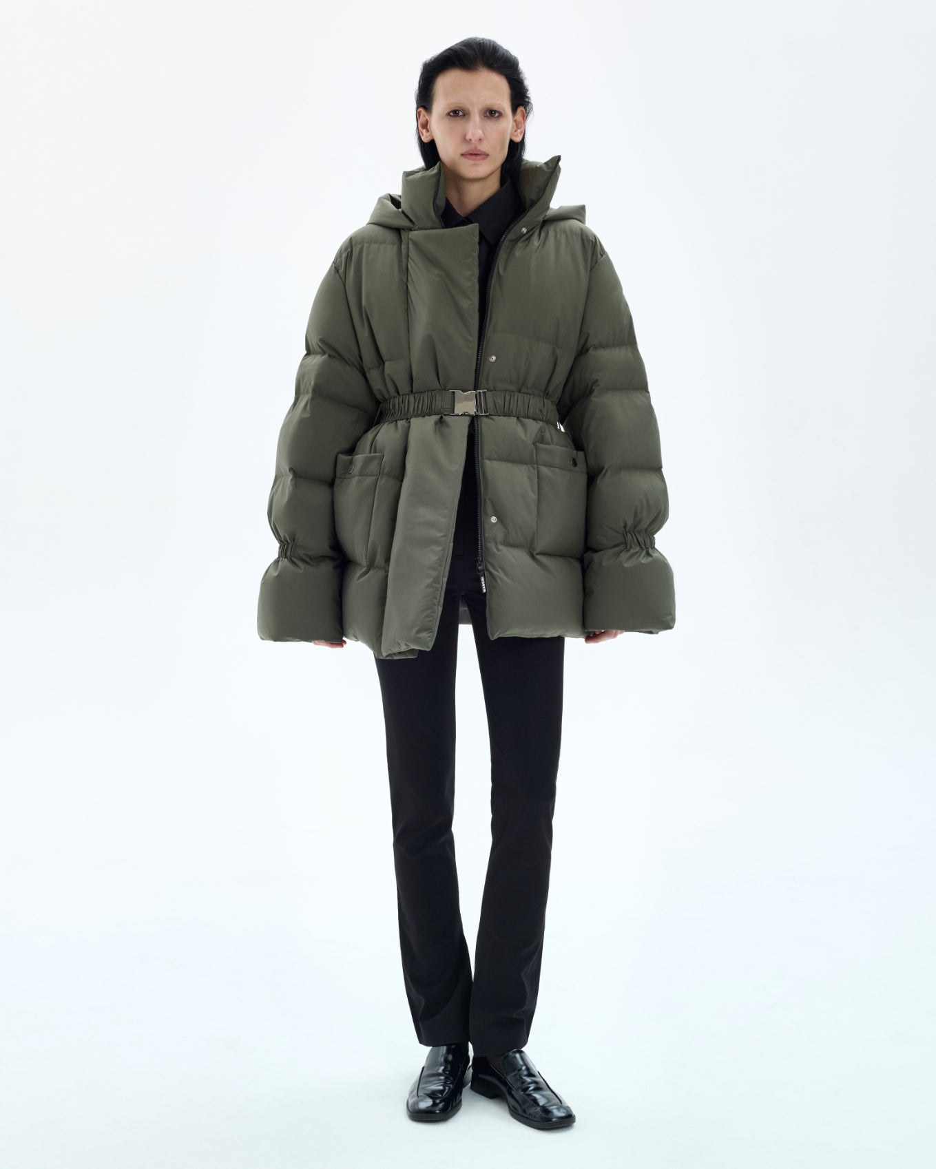 Puffer coat Winterfall khaki