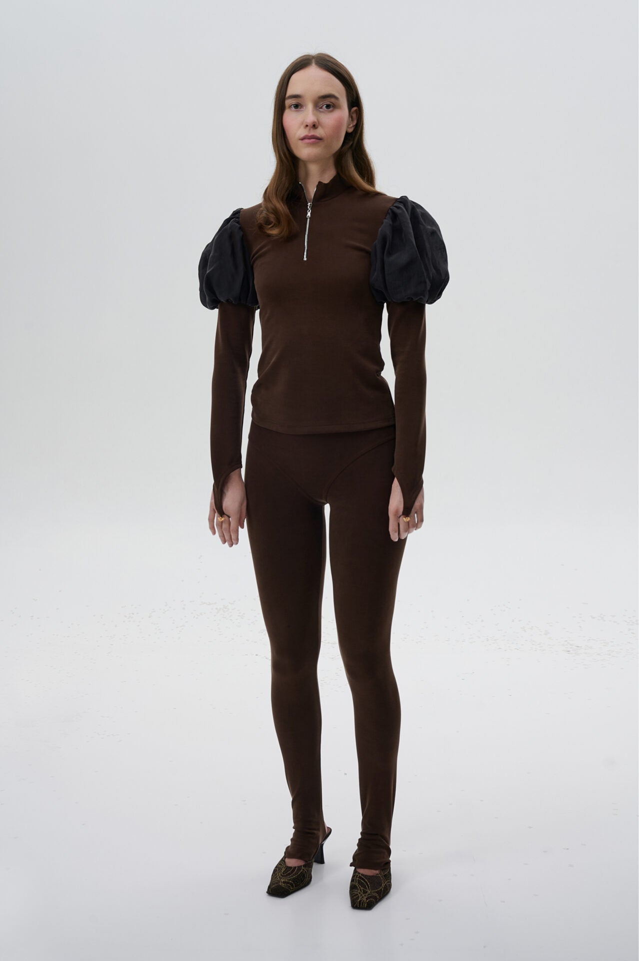 Brown Thermal Leggings