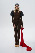 Load image into Gallery viewer, Brown Thermal Leggings
