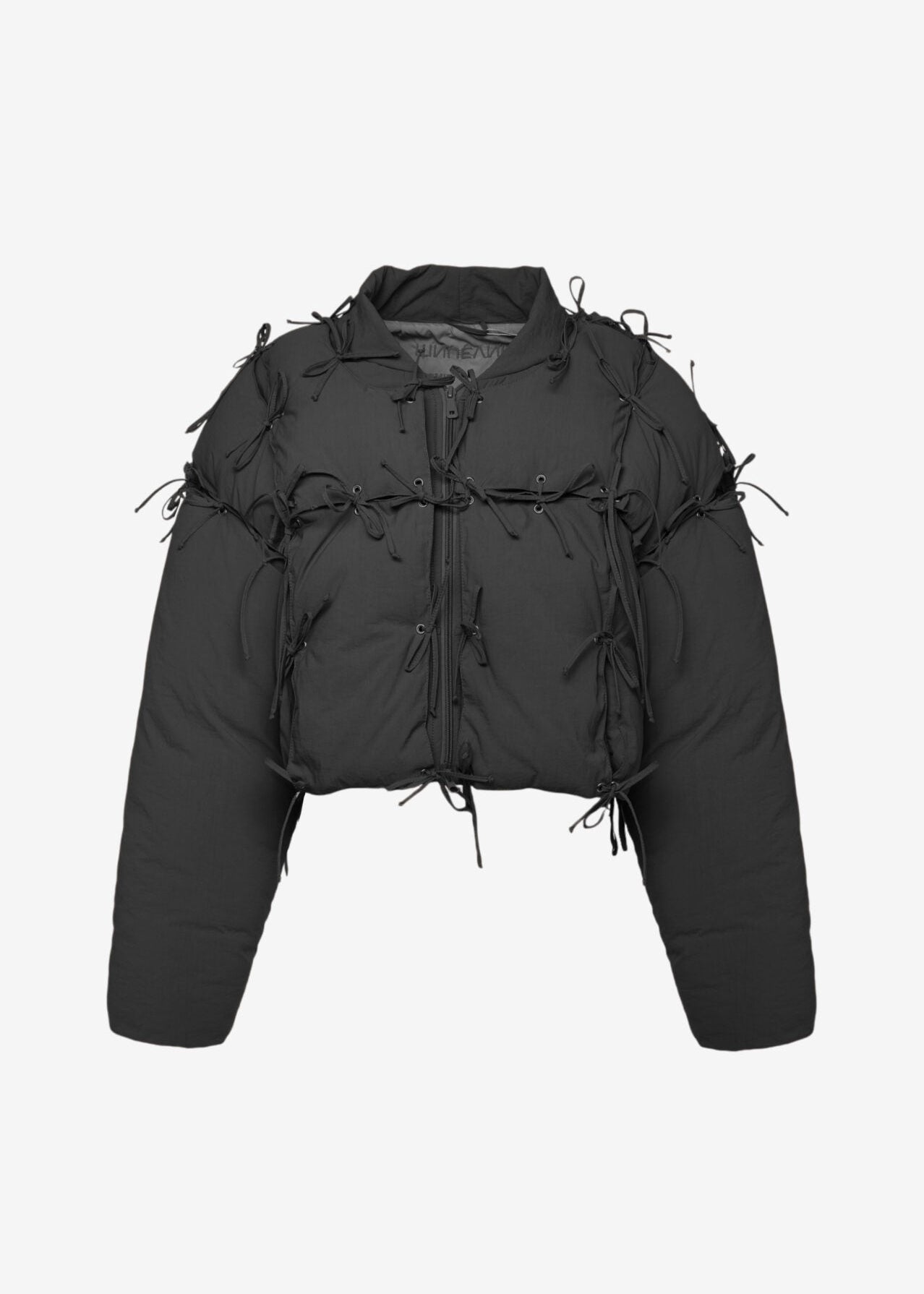 Geacă puffer cu fulgi de gâscă Constructor Mini neagră