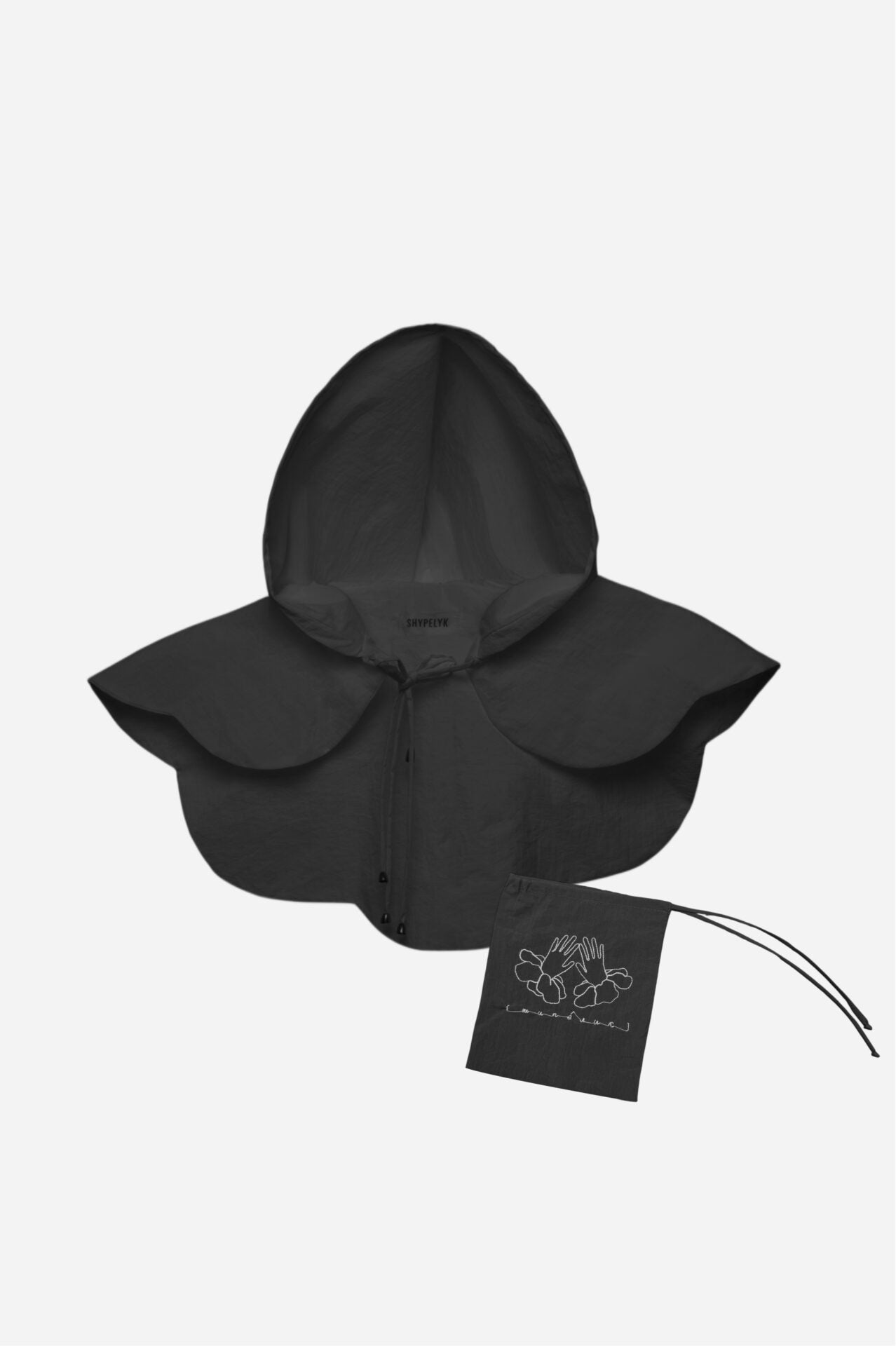 Umbrella Black – Compact Rain Hood & Cape