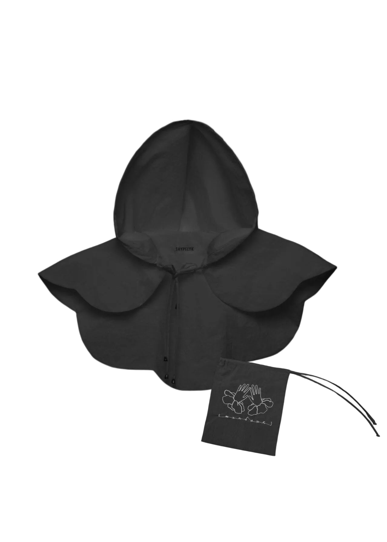 Umbrella Black – Compact Rain Hood & Cape