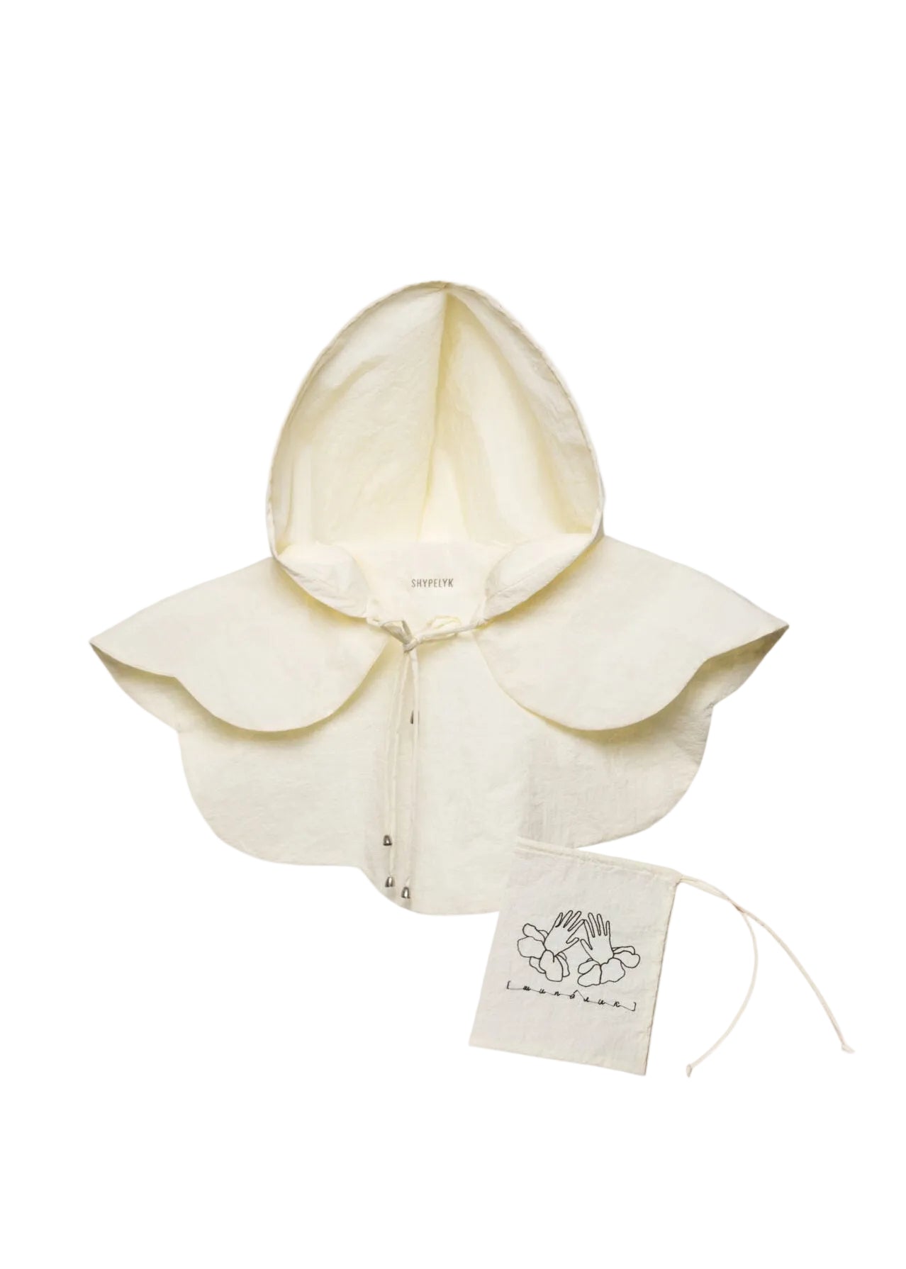 Umbrella Bej – Pelerină compactă de ploaie cu glugă