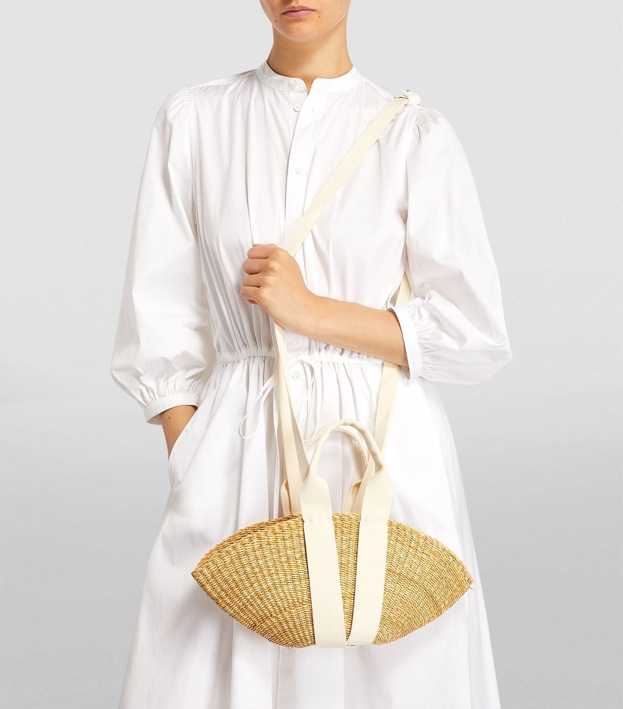 Geanta Muun impletita manual din paie  Mini Sophie 